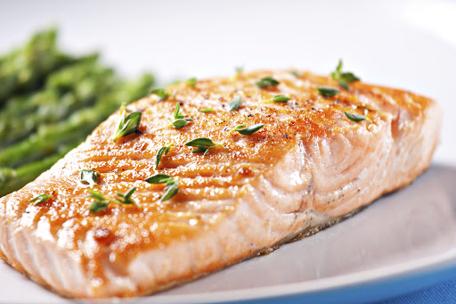 Salmón a la planta | salsa portobello