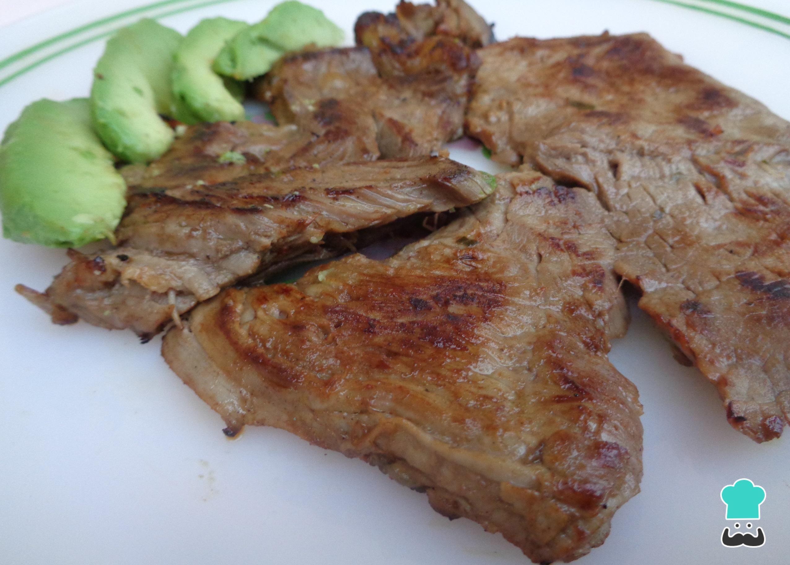 Arrachera marinada