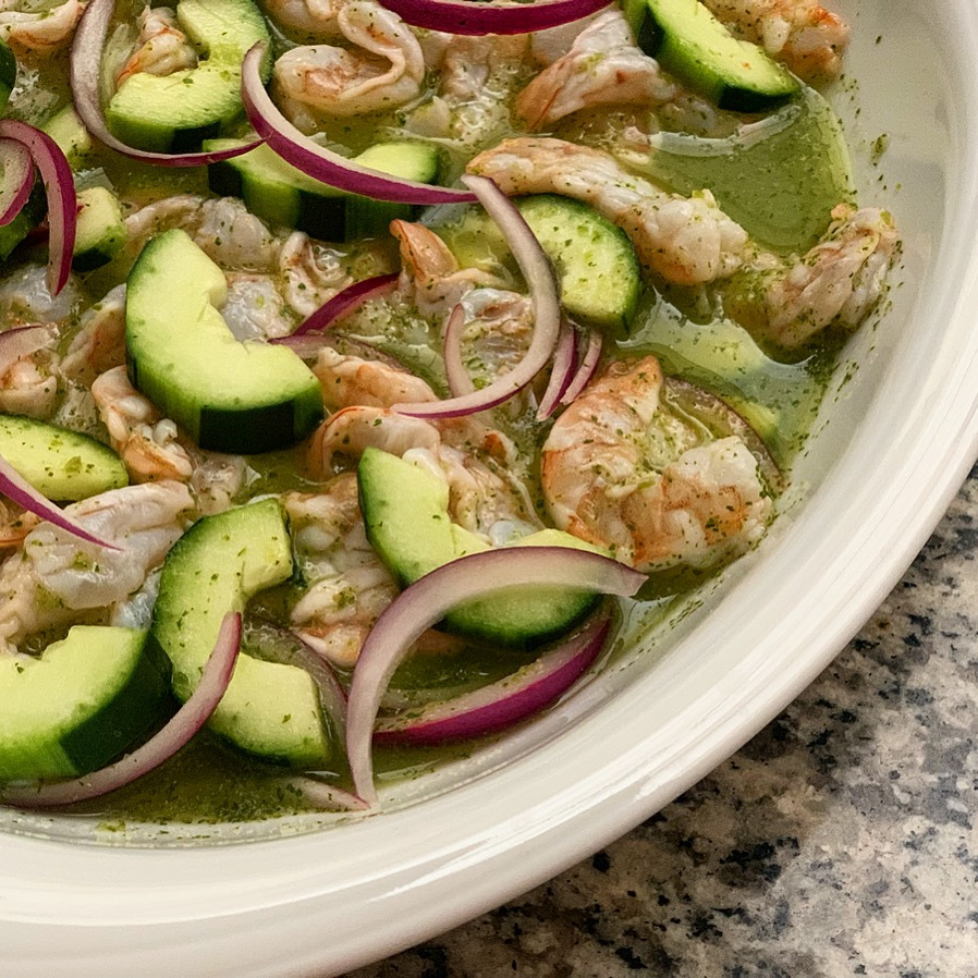 Aguachile de camarón